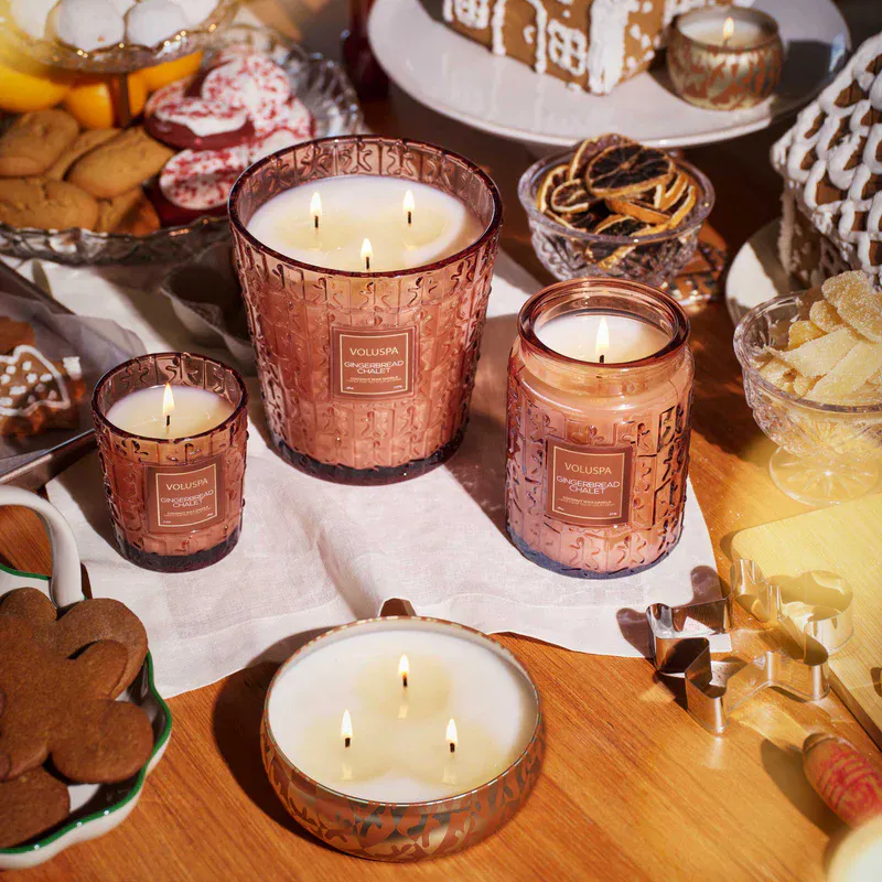 Gingerbread Chalet 3 Wick Tin Candle