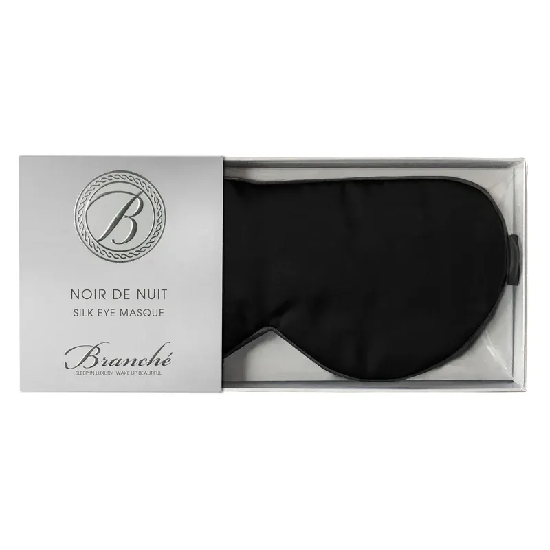 Branché Charmeuse Eye Mask Black